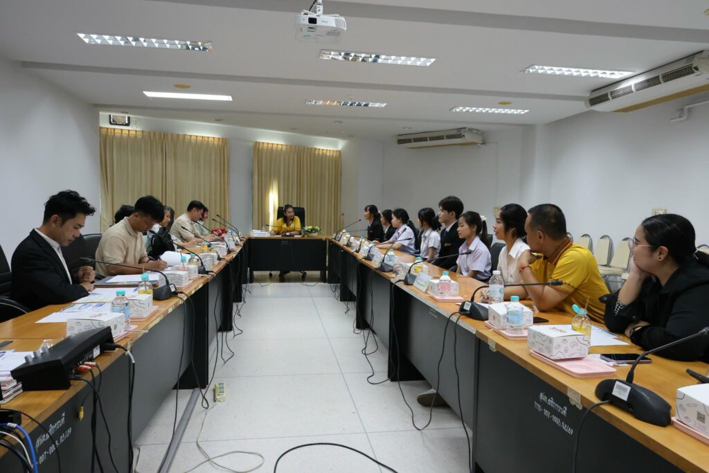 กองพัฒนานักศึกษา ม.นครพนม ร่วมประชุมมูลนิธิกรุงเทพประกันภัย หารือแนวทางดูแลนักศึกษาผู้ได้รับทุนการศึกษา
